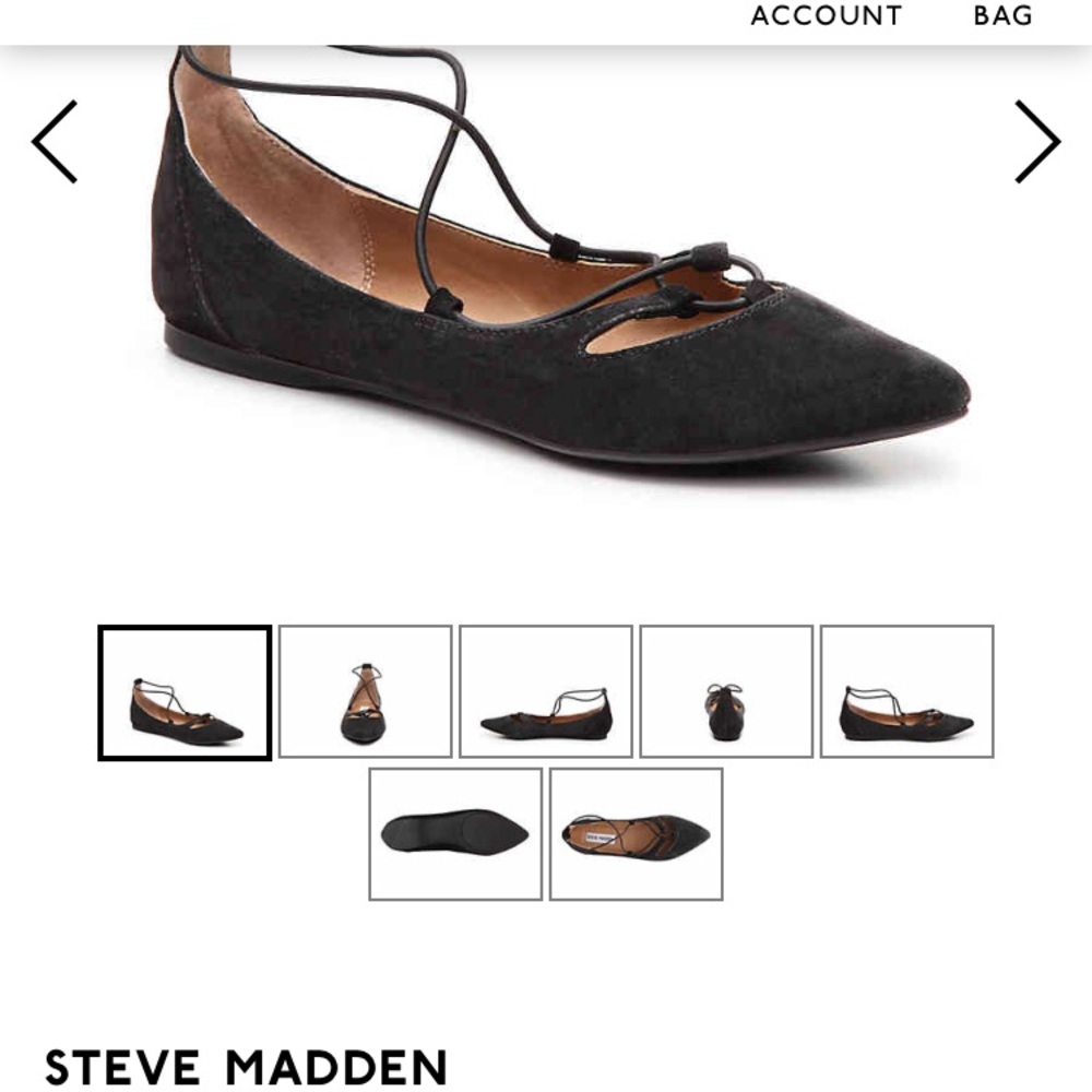 Steve Madden Black Bungiee Flat